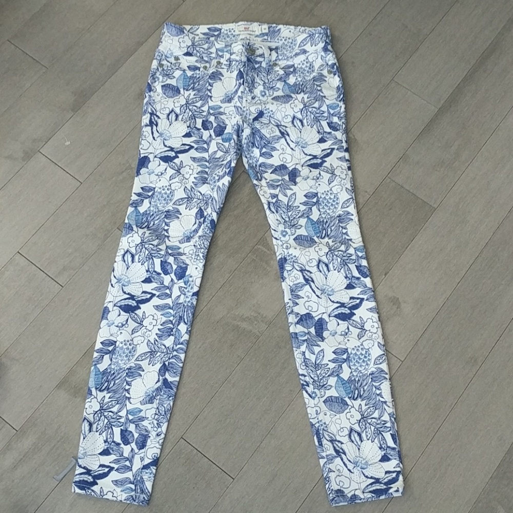 Vineyard Vines flowers & birds skinny jeans 00